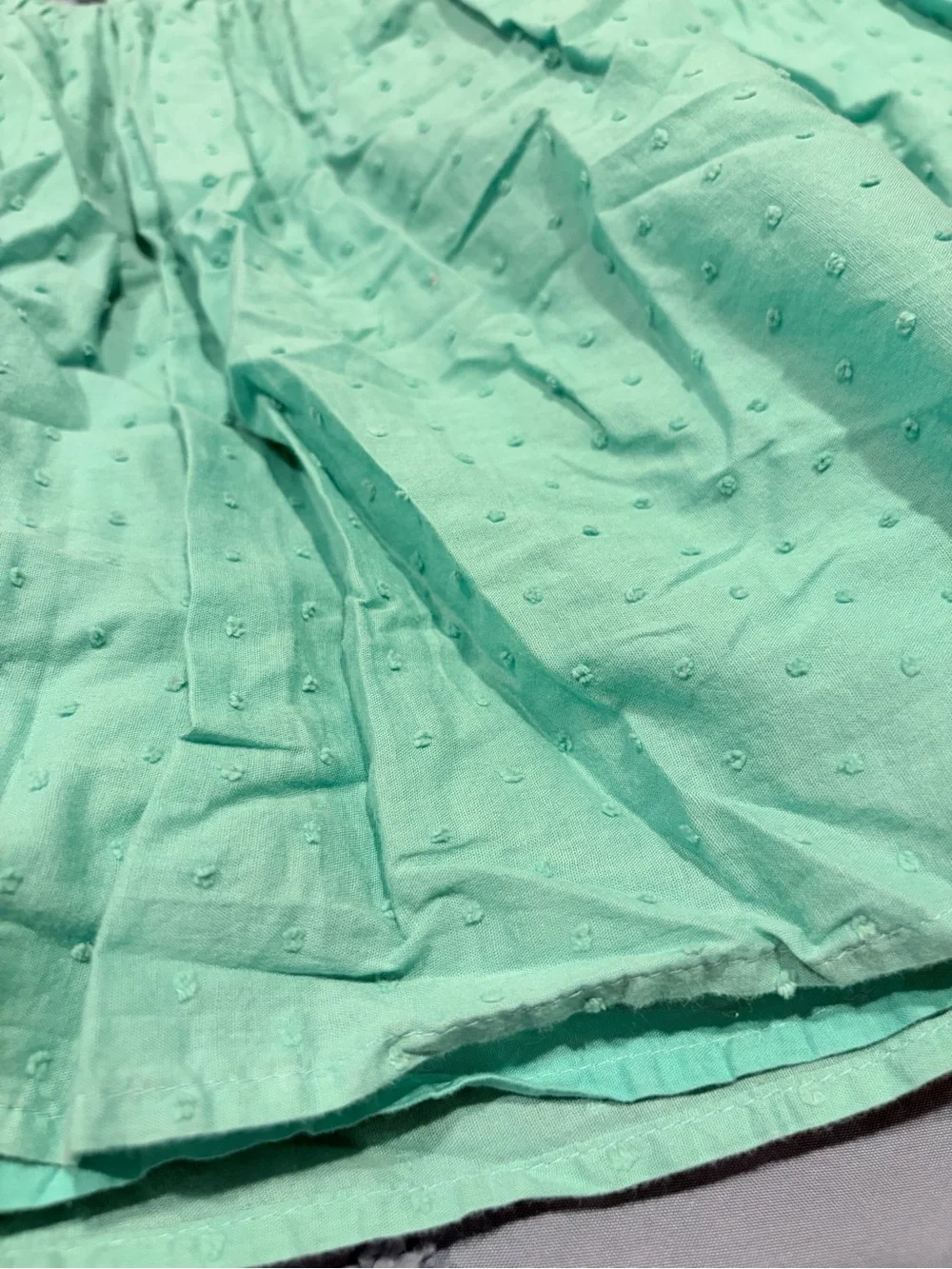 GAP Mint Green Dot Skirt with Elastic Waist